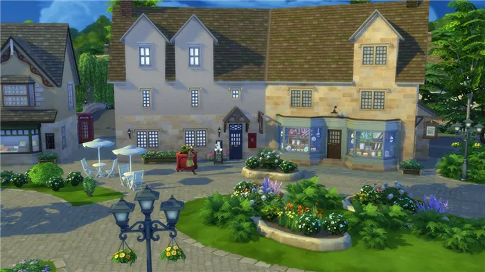 Центральная часть Хэнфорд-он-Бэгли | The Sims 4, «Загородная жизнь»