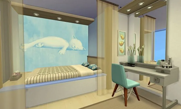 Красивая спальня в The Sims 4
