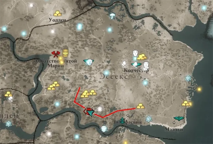 Энтузиаст Хейка на карте мира Assassin's Creed.