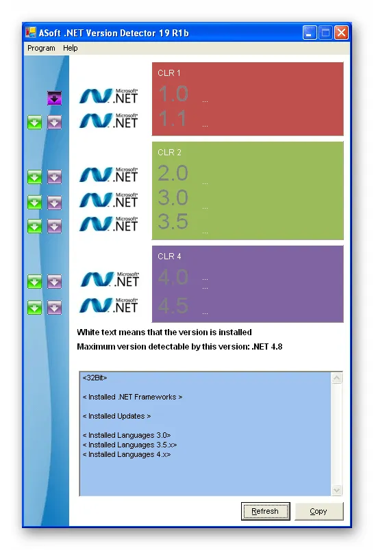 Обновление фреймворка Microsoft .NET с помощью ASOFT .NET Version Detector