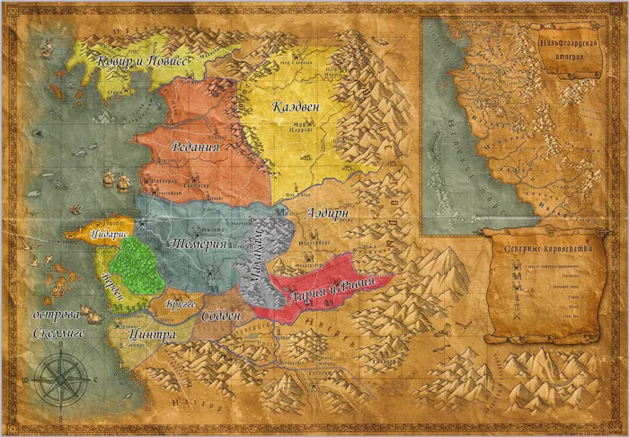 The Witcher 3 - Карта северных королей.