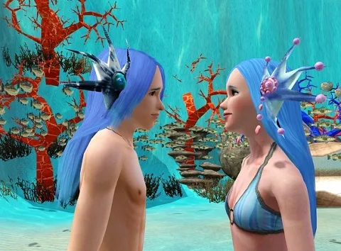 Русалки в The Sims 3 Райские острова.
