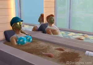 Sims 4 Спа день грязевой ванны