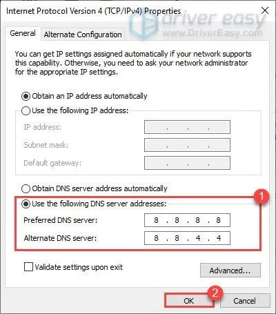 изменить DNS-сервер call of duty warzone не подключается к онлайн-сервисам
