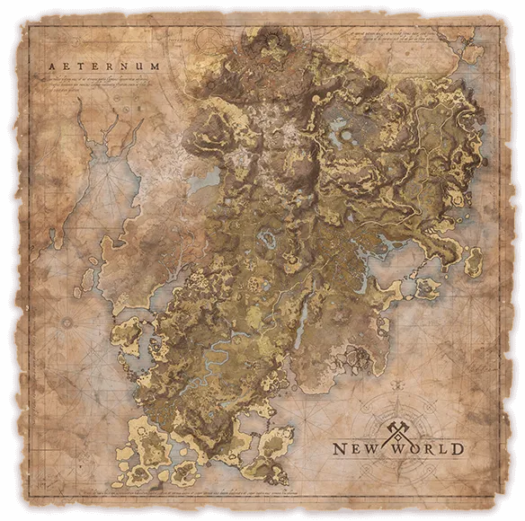 new world карта