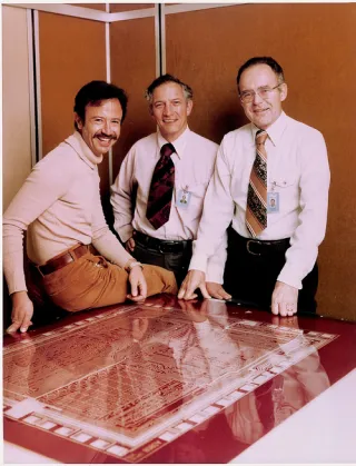 Энди Гроув, Роберт Нойс и Гордон Мур в 1978 году