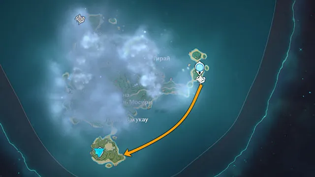 Путь до острова Цуруми: Событие Genshin Impact«Тень древности»