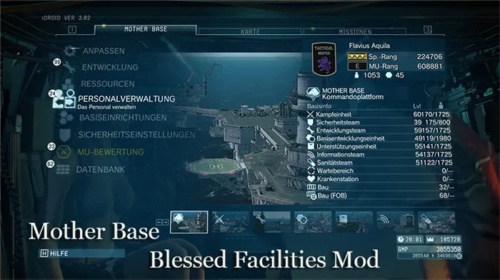 Mother Base Blessed Facilities Mod