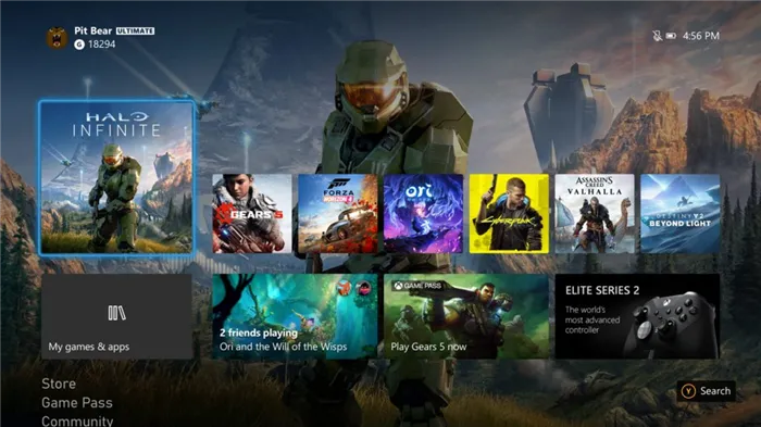 интерфейс Xbox Series X - обзор игровой консоли от Microsoft