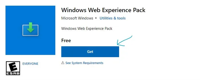 Windows Web Experience Pack