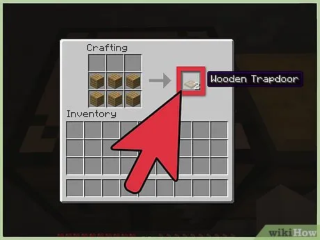Изображение с названием Make a Trapdoor in Minecraft Step 3