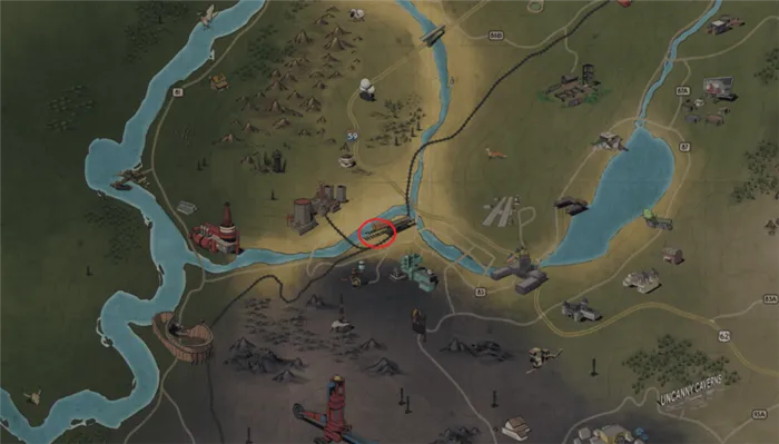 Fallout 76 Расположение карт сокровищ