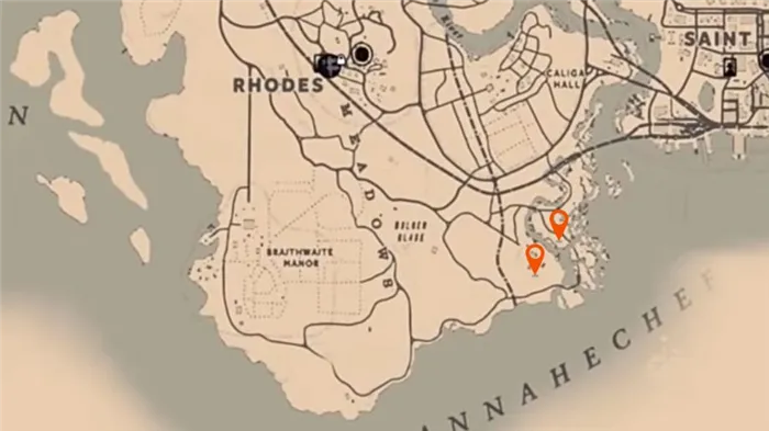 Red Dead Redemption 2 exotic shady belle location