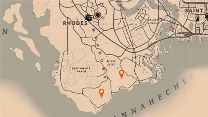 Red Dead Redemption 2 map Night Scented orchids location